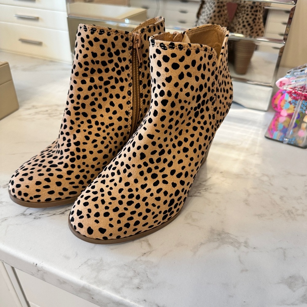 Leopard Print Ankle Boots